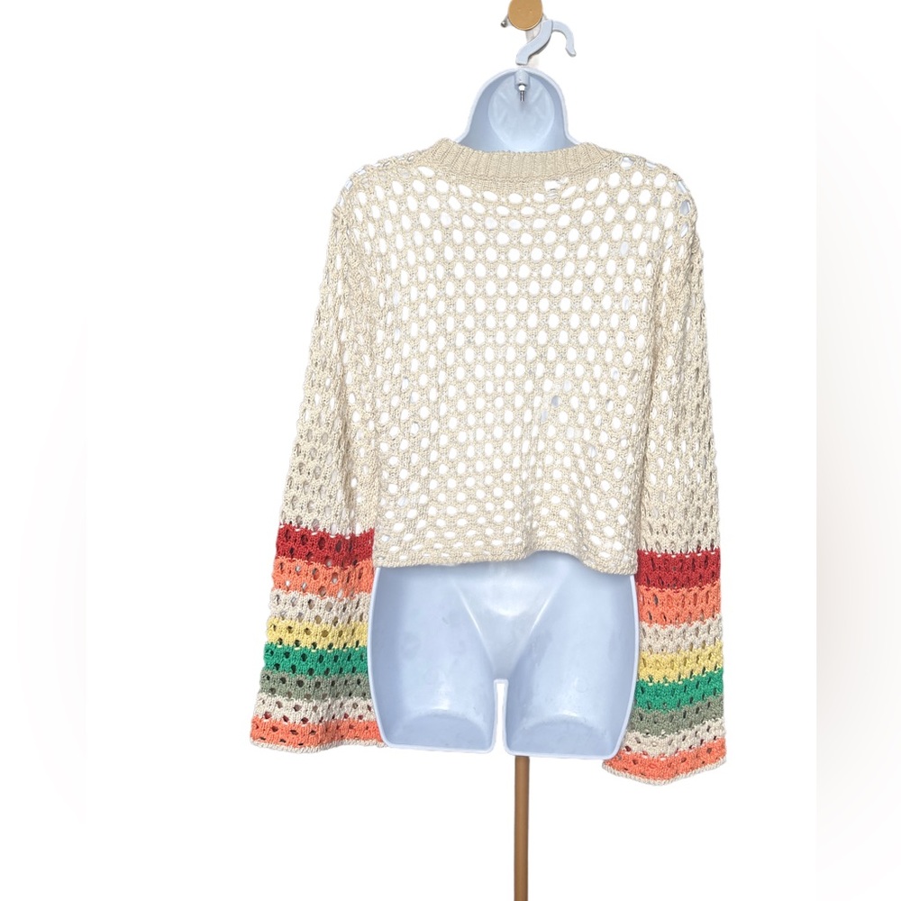 Multicolor Crochet Sweater - Picture 3 of 8